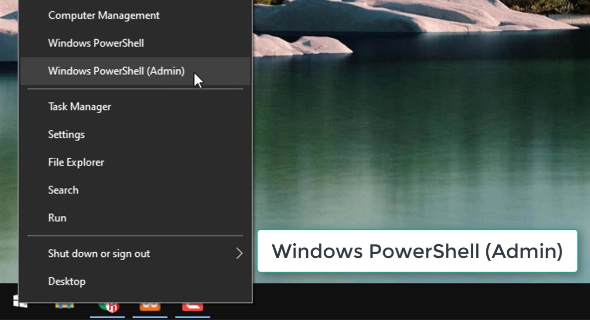 Windows Powershell (admin)