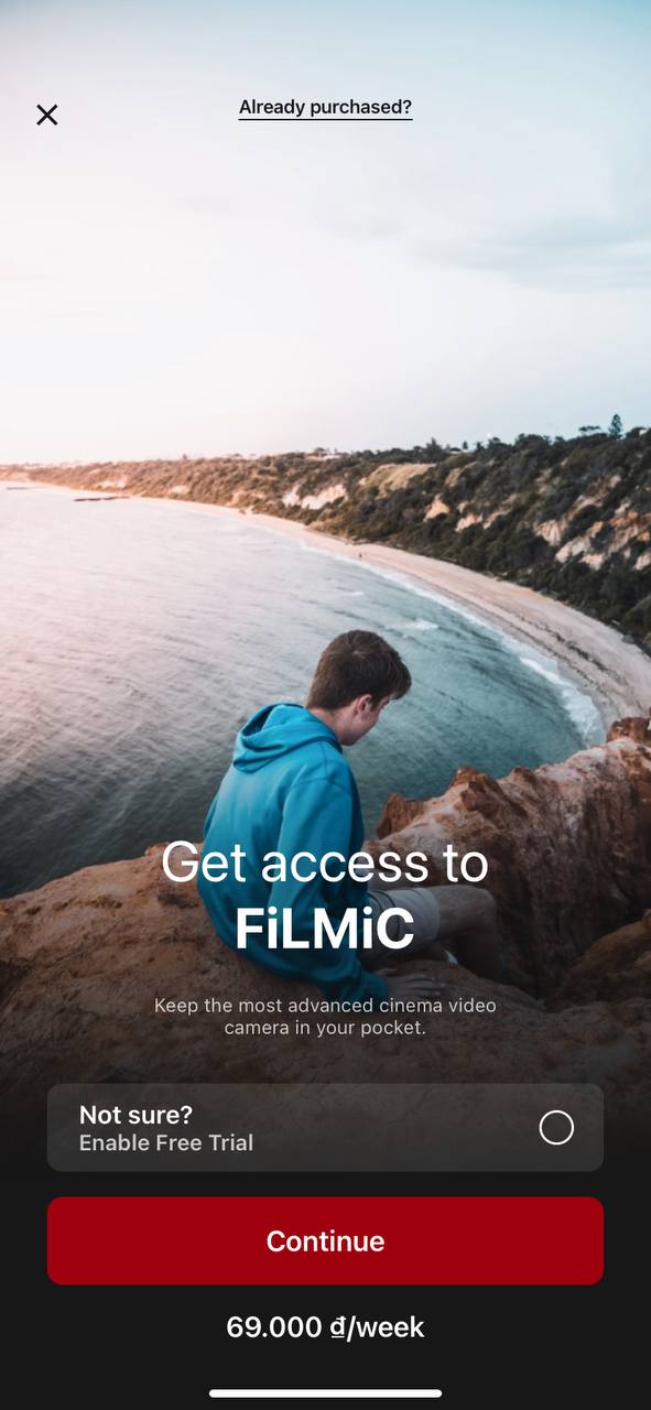 Filmic Pro Purchase